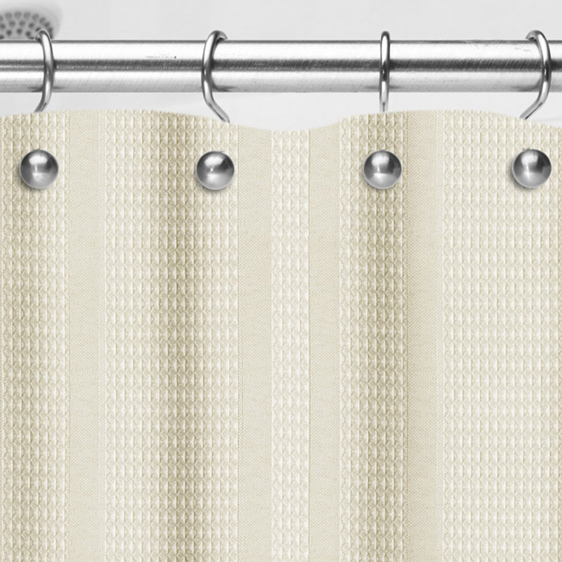 Nickel Ball Metal Shower Curtain Hooks