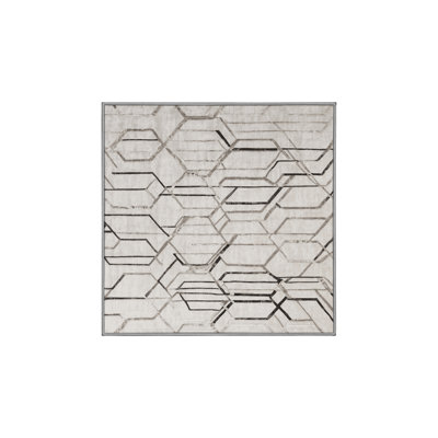 Tapis gris lavable à la machine