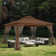 MASTERCANOPY Steel Patio Gazebo with Corner Shelves