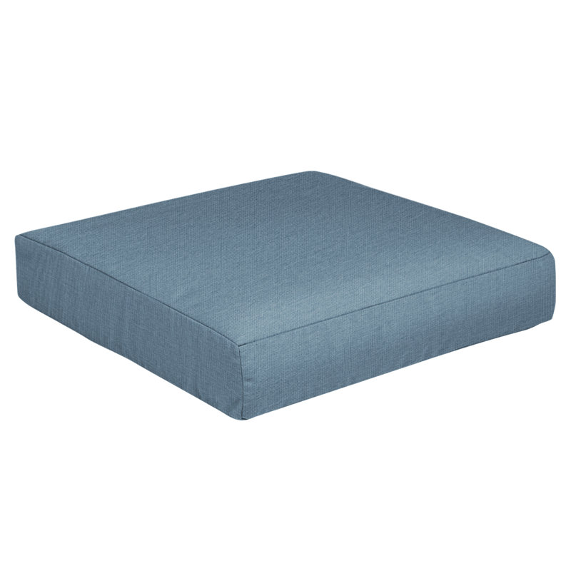 Coussin de siège d'extérieur 1 pièce Latitude Run® Sunbrella®, L 27 po x P 29 po, Sunbrella® bleu