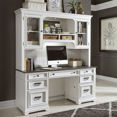 Ensemble de bureau et de bahut Colburn avec éclairage tactile à DEL