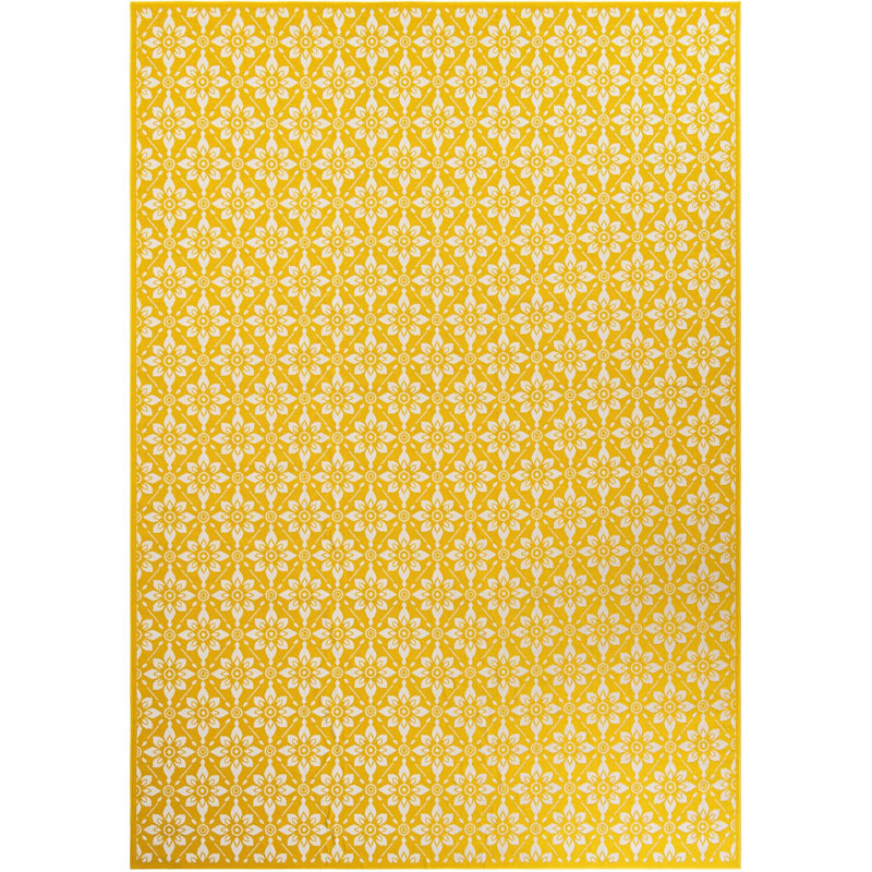 Tapis jaune Aucun, Rectangle 10 pi x 14 pi 1 po