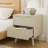 Fluted Nightstand With Curved Profile Design, 2-Drawer End Table, Bedside Table For Bedroom, Living Room-1171259215