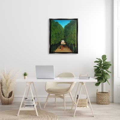 «Avenue in Park at Saint Cloud» par Henri Rousseau - peinture sur toile tendue