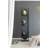 Metal Floor Mirror with Shelves