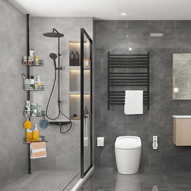 Stainless Steel Shower Caddy, Black