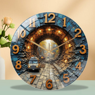 Horloge murale Tunnel Road