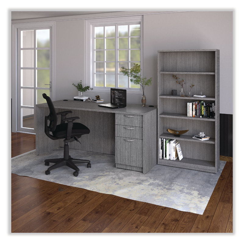 Gray Mobile 3-Drawer Lockable Legal Size Pedestal Cabinet