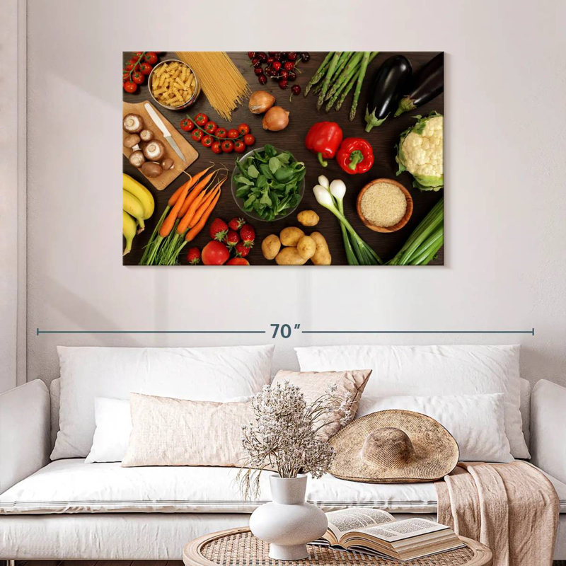 Yarlin Healthy Vegetables, 30" H x 45" W