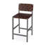 Bromley Iron and Leather 24.5" Counter Stool-1824475956