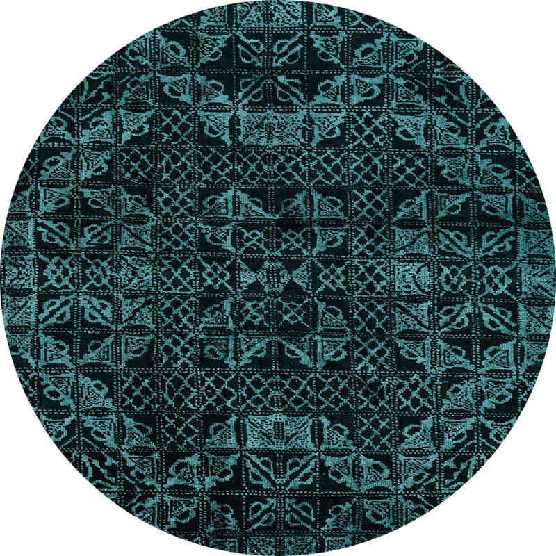 Abstract Indoor Rug, Round 6'