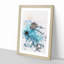 The Rock of Aphrodite Beach in Cyprus - Picture Frame Graphic Art-56924366-56924371