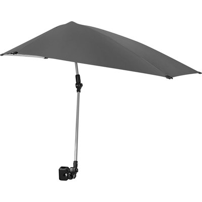 Personal Sun Shade  Portable Umbrella For Sports & Outdoors  Secure Clamp Degree Swivel Adjustable Position For Maximum Sun Protection  Compact With Carry Case