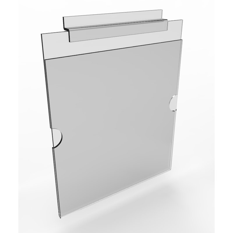 Bac en plastique à lattes, Gris, H 16,3 po x l 11 po x P 1 po