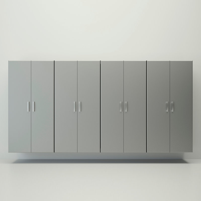 Armoire de rangement de luxe 4 pièces, Argent argent