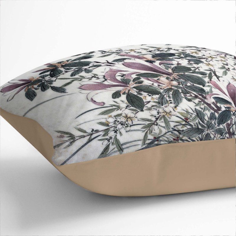 Square Throw Cushion, Stone, 40cm H x 40cm W x 15cm D