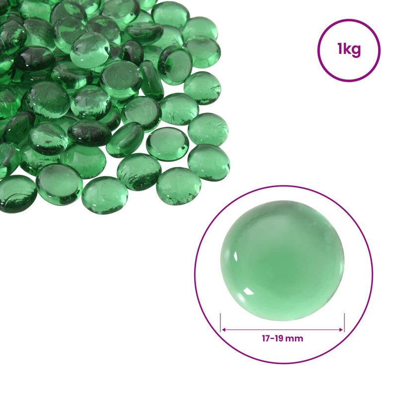 Glass Garden Accents Accessories, Green