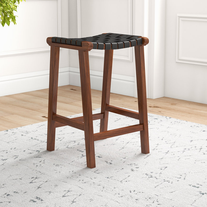 Winnetka Genuine Leather Counter and Bar Stool, Counter Stool (24.5” Seat Height)