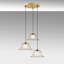 Luminaire suspendu en forme de cloche à 3 lumières