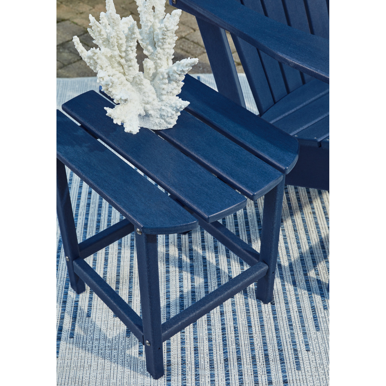 Emory HDPE Side Table, Blue