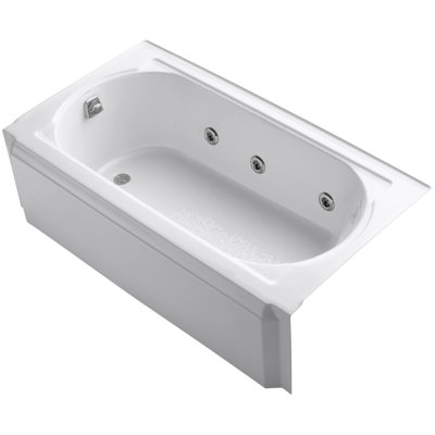 Memoirs Alcove 60" x 33.75" Whirpool Bathtub