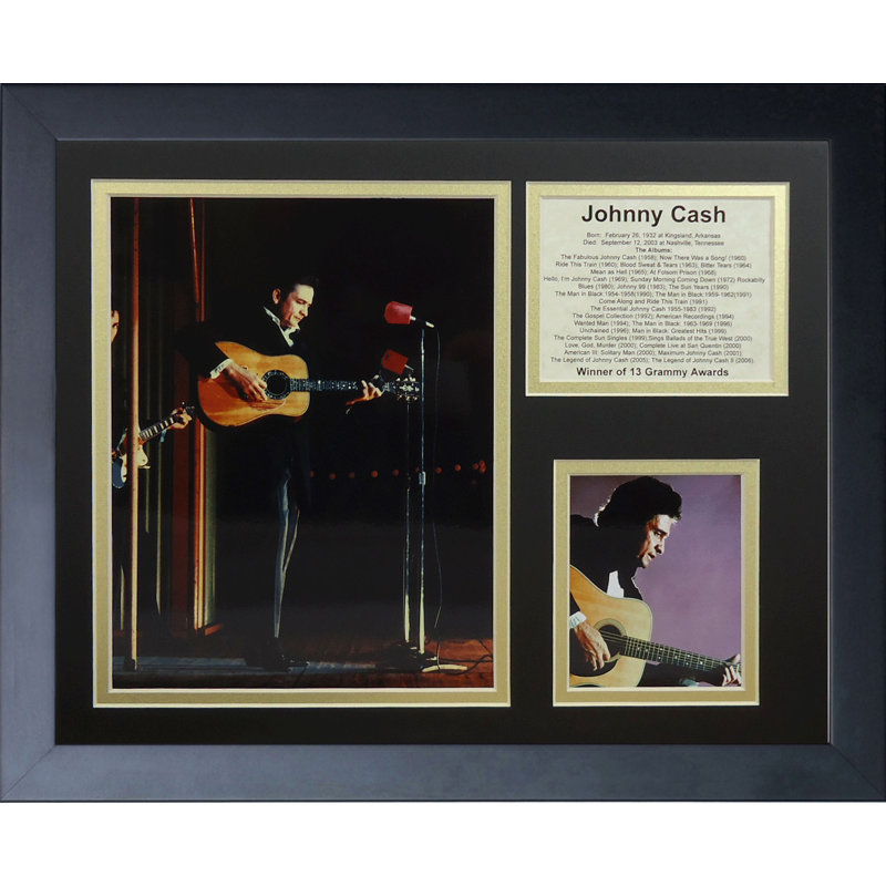 « jeanne cash collage », reproduction de photo encadrée