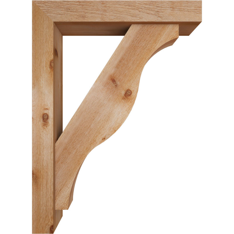 Support Funston Block avec support décalé, 44 x 32, Cèdre rouge occidental de l 6 po (scié brut)