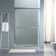 48'' W x 76'' H Bypass Semi-Frameless Shower Door with Clear Glass