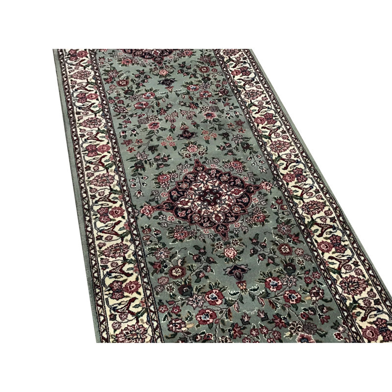 Wool Oriental Area Rug, Runner 2'6" x 10'