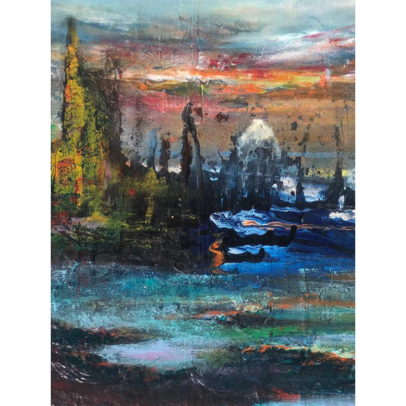 Tombe blanche | Acrylique sur toile | Par Muhammad Yusuf