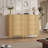 Fluted Dresser for Bedroom, Wooden Closet Clothes Storage Organizer for Living Room, Hallway-920766486