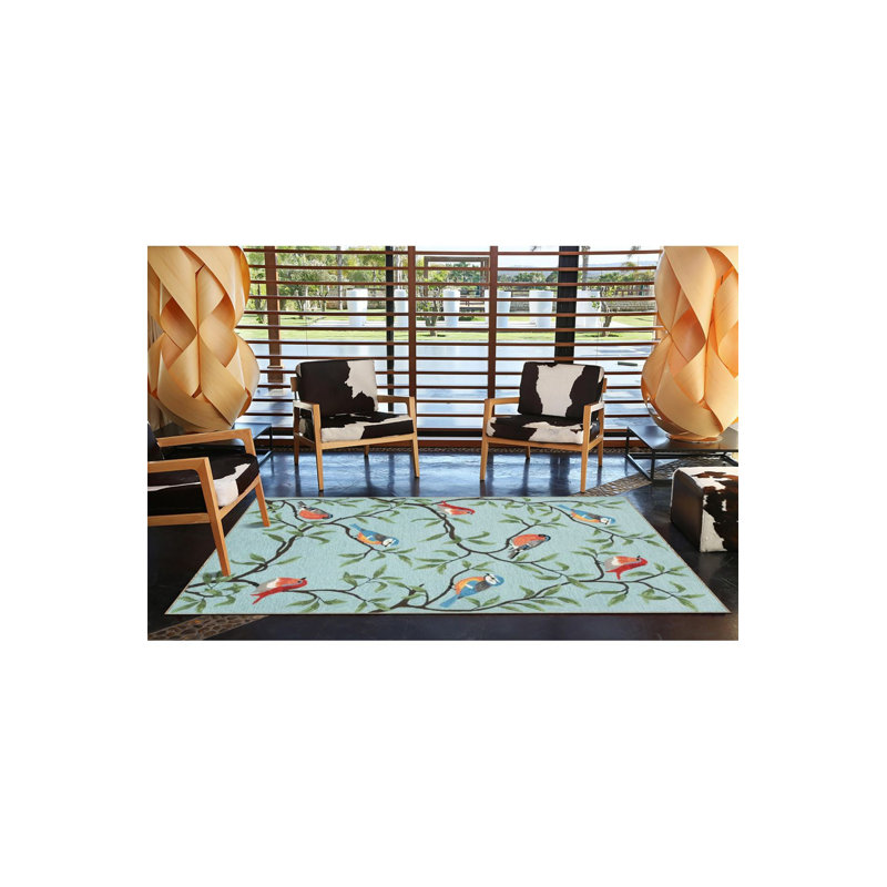 Tapis vert lavable à motif tissé Sparrow, Tapis de couloir 2 pi 6 po x 9 pi 10 po inclus