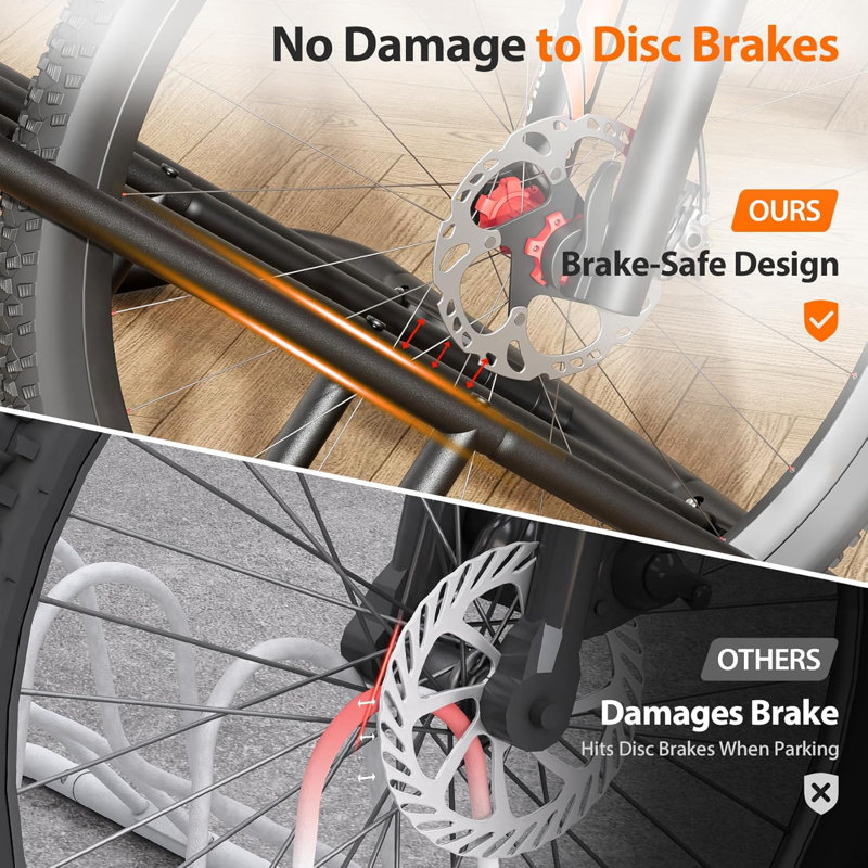 Support de vélo de plancher pour le garage, support de rangement de vélo intérieur et extérieur, support de vélo