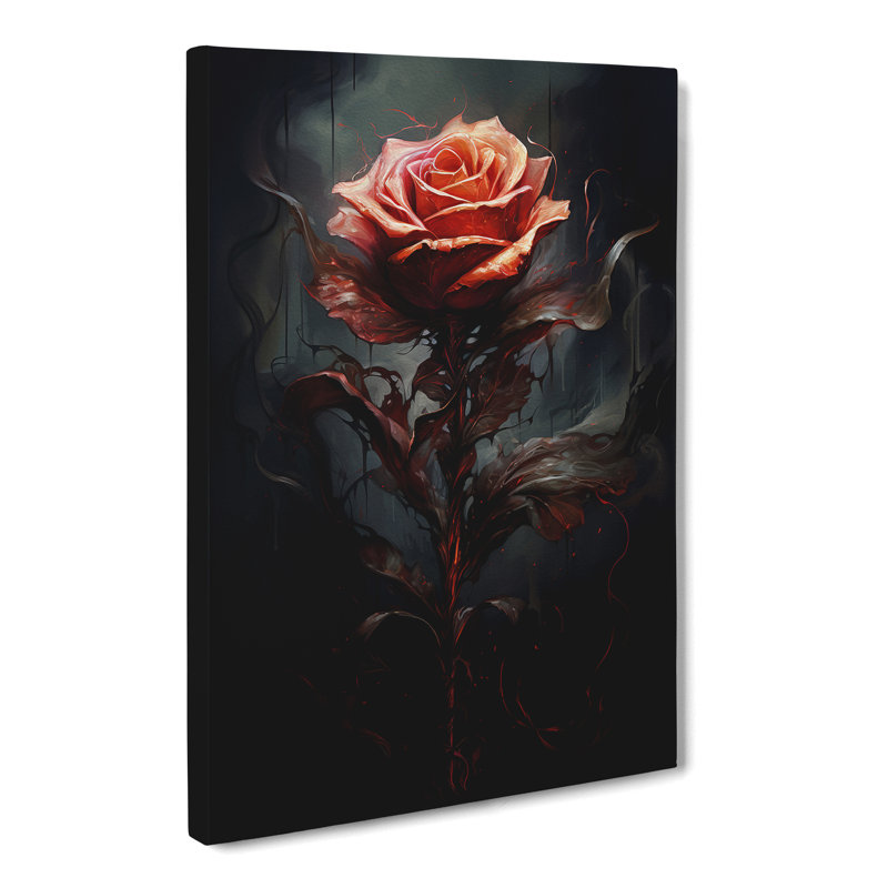 Rose Conceptual - Wrapped Canvas, 76cm H x 50cm W x 3cm D