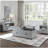 Dove gray storage side table