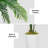 60 '' modern style white square basin artificial palm tree set, Faux Plant(Set Of 2)