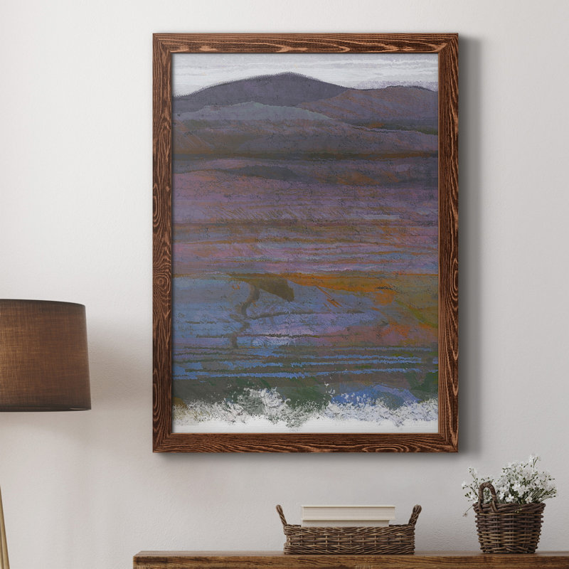 «Majestic Mountains II», peinture sur toile encadrée, H 20 po x l 17 po x P 1 po, Érable
