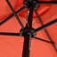 Parasol d'extérieur double 14,8 pi - Orange. Auvent 100%, utilisation facile du parasol. Pour la cour, le bord de la piscine et la pelouse en tissu, pratique