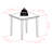 2 - Person Solid Wood Top Four Leg Dining Set-1756748177