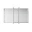 Armoire à pharmacie encastrée ou murale en aluminium pour salle de bain, 60 po L x 36 po H, avec étagères en verre ajustables-239772336