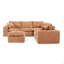 Canapé modulaire en L 107 po avec repose-pieds mobile 107 po-1041683591