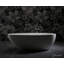 Baignoire autoportante Arden de 67 po en surface solide noire-136124073