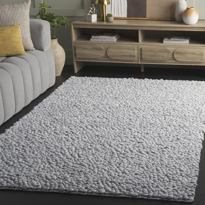 Tapis géométrique tissé à la machine Aaliyah, Carré 6 pi