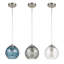 Mackey Azura Hammered Blue Glass Pendant-1755799784