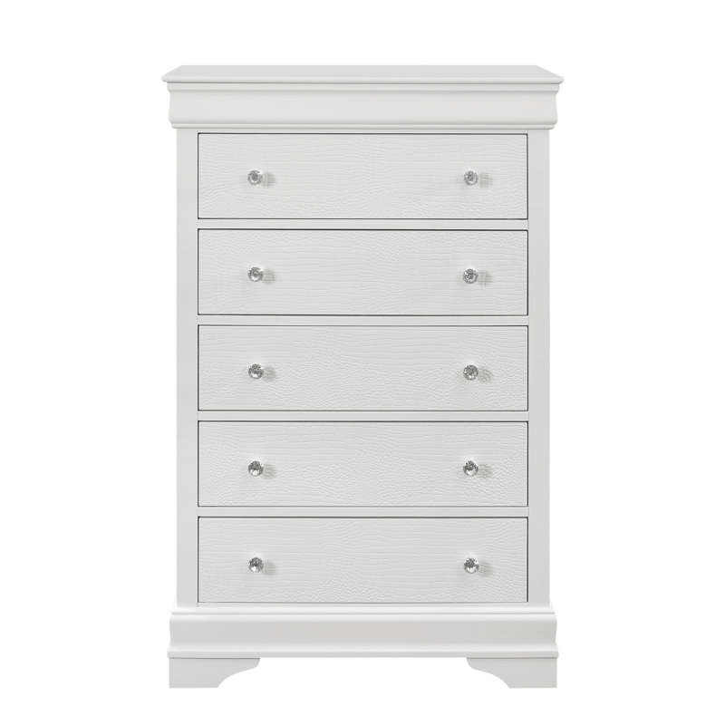 Commode blanche en métal, Blanc