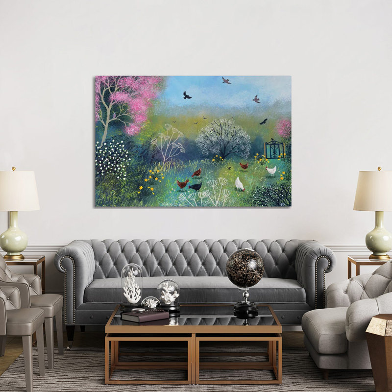 Spring Chorus by Jo Grundy - Wrapped Canvas Painting, 152.5 cm H x 101.5 cm W
