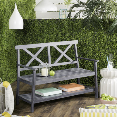 Elodie Wooden Garden Bench by Alcott Hill