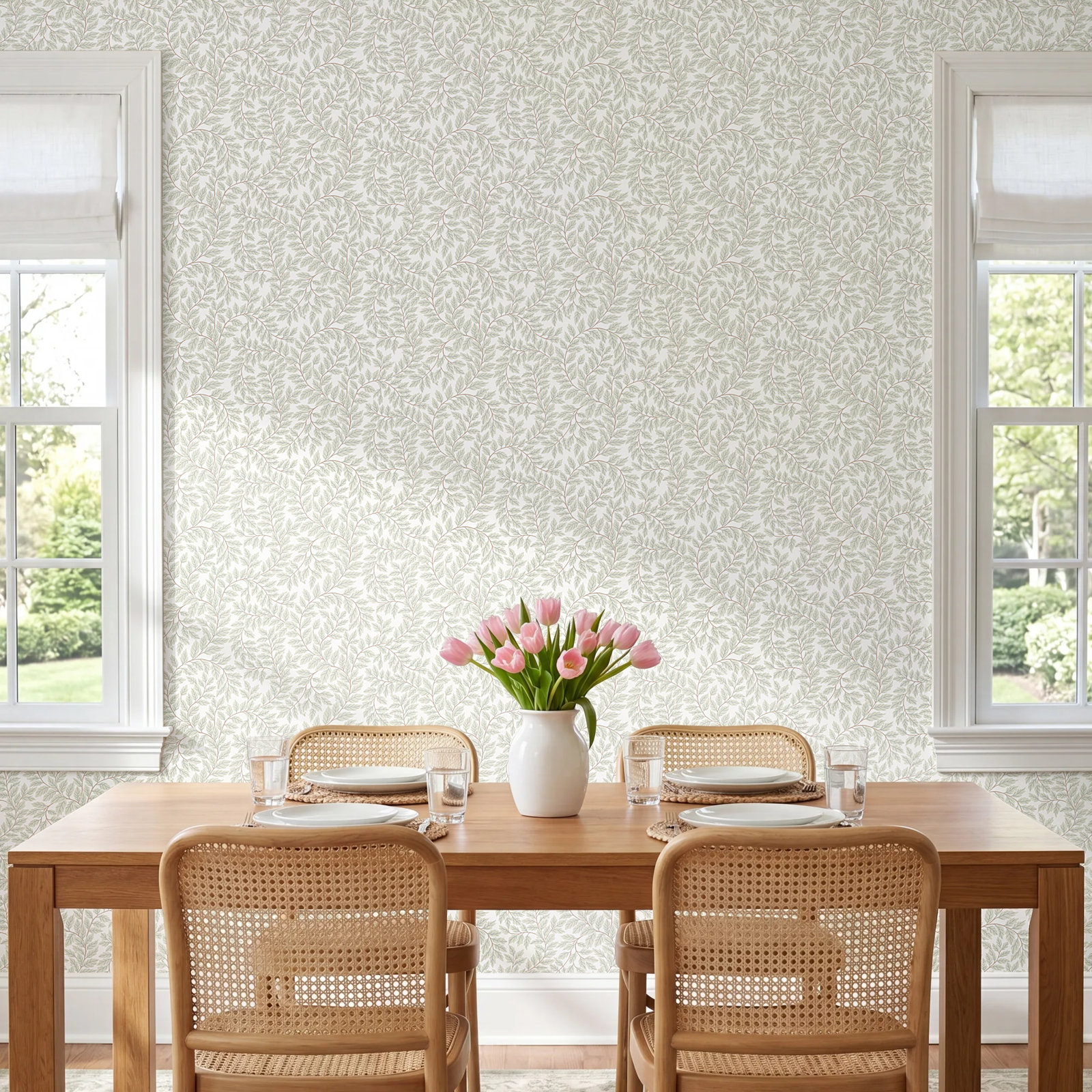 Vesa Botanical Wallpaper, Gray