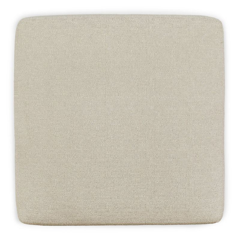 Edenfield Oversized Accent Ottoman, Beige