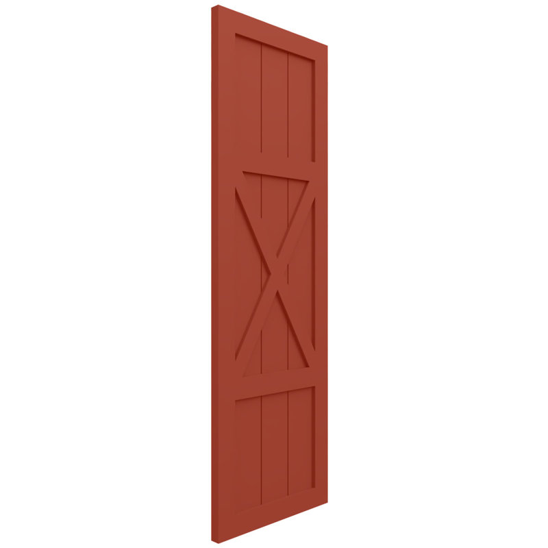 Volets à panneau plat, 69", Feuilles colorées, 15"